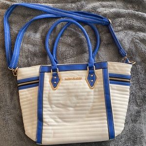 Brand: Michael Kors, Color: White and Blue